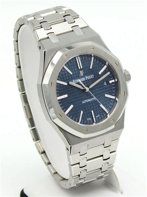 audemars piguet royal oak automatic blue dial 15400|Audemars Piguet royal oak selfwinding.